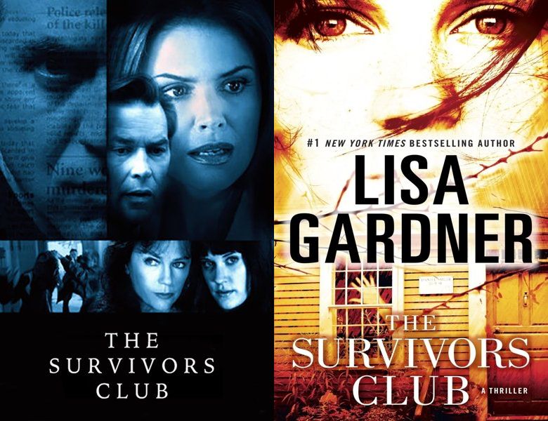 The Survivors Club. Poster of the 2004 movie and cover of the 2002 book