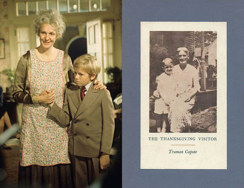 The Thanksgiving Visitor. Poster of the 1968 movie and cover of the 1967 book