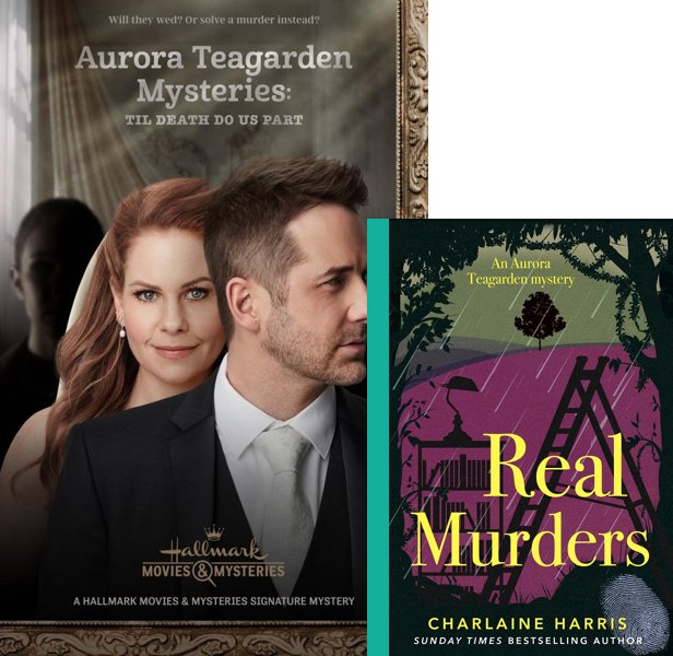 Til Death Do Us Part (2021) Movie poster and book cover compared.