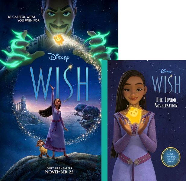 Wish. The 2023 movie compared to the movie novelization