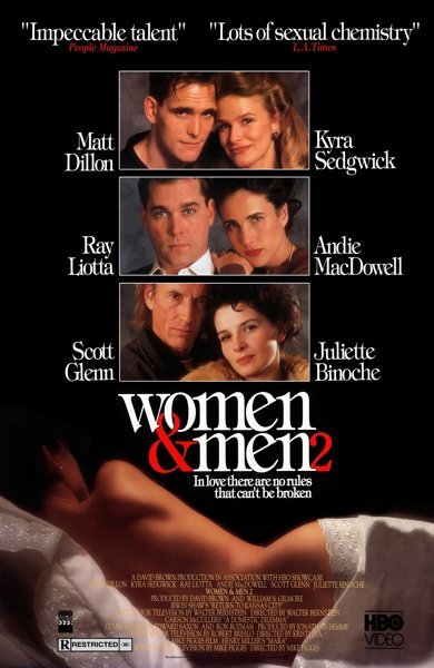 Poster of Women & Men 2: In Love There Are No Rules, the 1991 movie by Walter Bernstein, Mike Figgis and Kristi Zea
